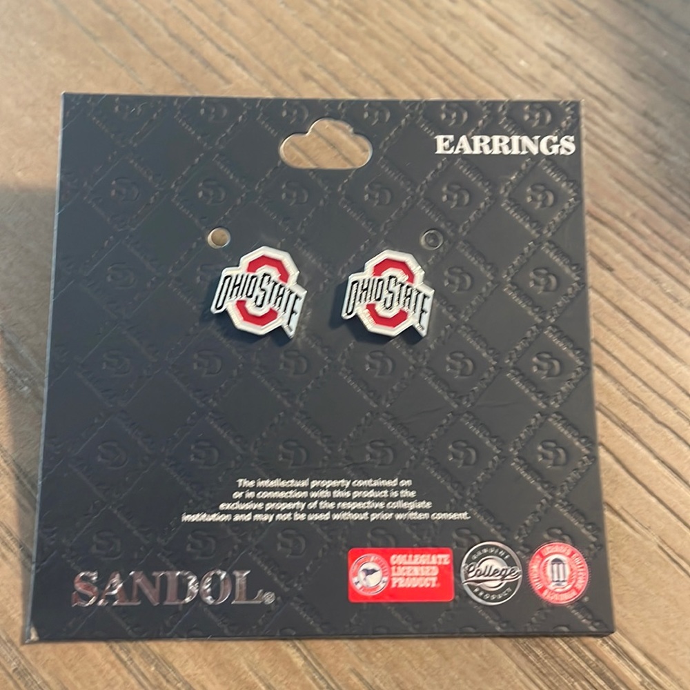 Ohio State earrings